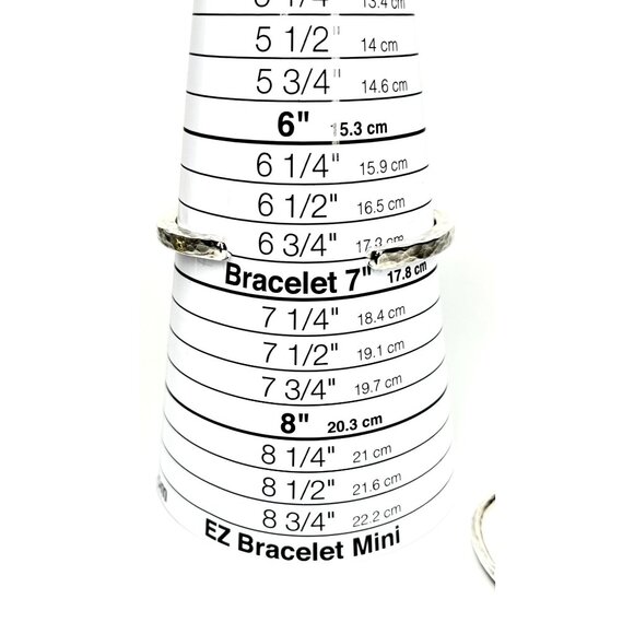 925 Signed Hammered Silver Cuff Bracelets Set  Adjustable Unisex Boho Jewelry - Picture 6 of 12